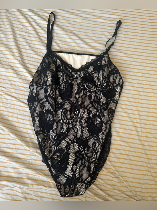 Tops - Black Lace Bodysuit
